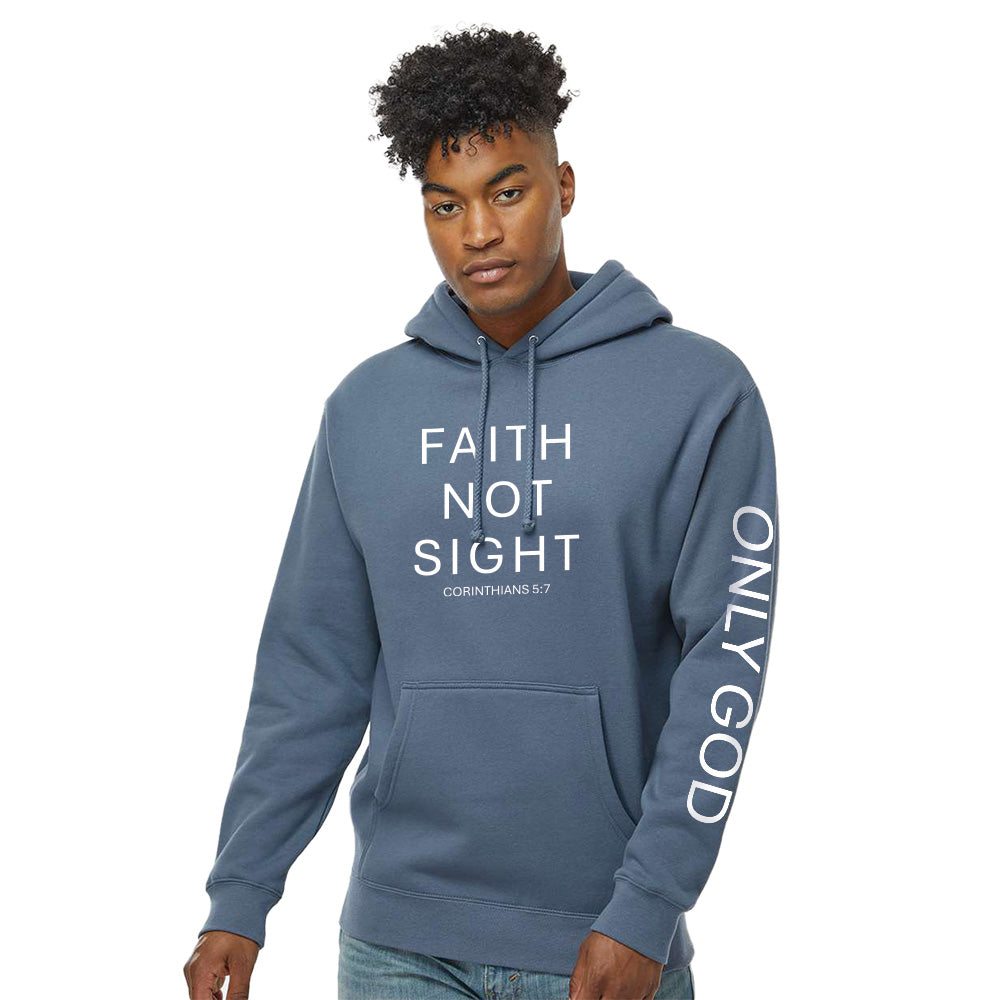 Faith Not Sight Heavyweight Hooded Sweatshirt